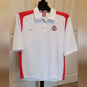 OSU Ohio State Team Nike Dri Fit Polo Men's Size Small. EUC